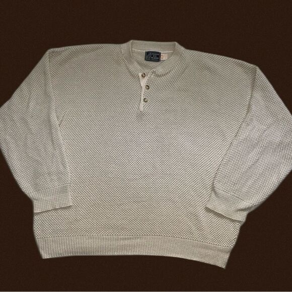 vintage 90s sweater peconic bay traders 100%‎ cotton knit xxl soft crewneck - Picture 2 of 8